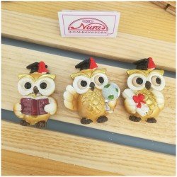 Bomboniera laurea sacchettino personalizzato con gufo magnete