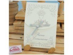 Partecipazione per comunione argento