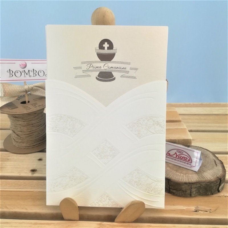 Partecipazione a tasca prima comunione