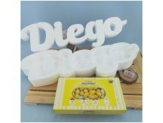 Scritta portaconfetti in polistirolo doppia