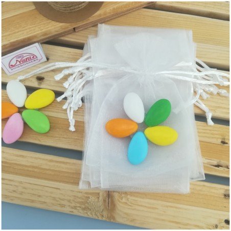 Sacchettini confettata organza bianchi
