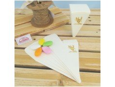 Conetti portaconfetti per con simbolo comunione