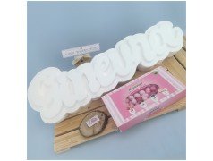 Nomi portaconfetti in polistirolo con confetti Rosa immagine chiusa