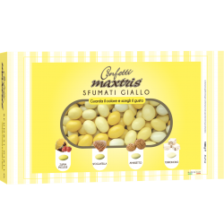 confetti sfumati gialli per scritta in polistirolo