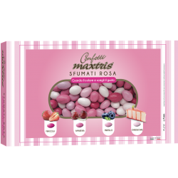 confetti sfumato rosa per scritta portaconfetti in polistirolo