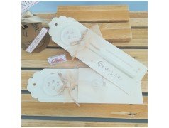 Segnaposto matita con mongolfiera