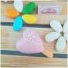 Segnaposto cuori rosa calamita ingrandimento cuore