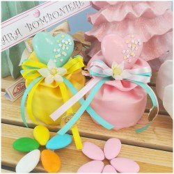 Segnaposto cuori rosa calamita