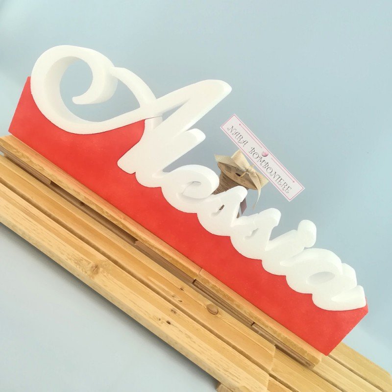 Scritta nome in polistirolo alessia