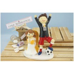 Cake topper sposo Calciatore