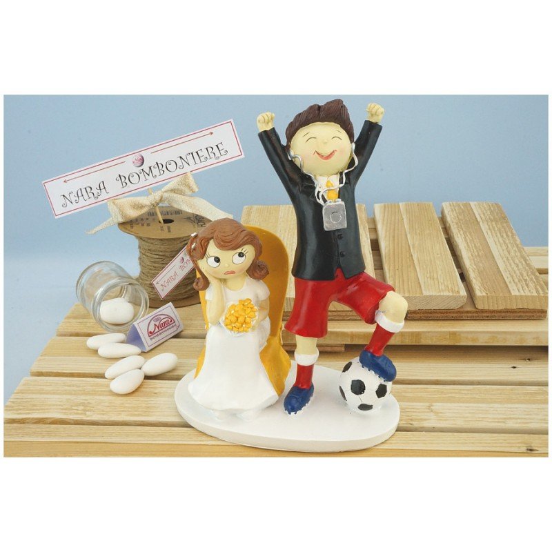 Cake topper sposo Calciatore