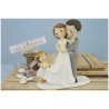 Topper Cake sposi con bambina