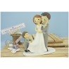 Topper Cake sposi con bambino