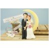 Topper Cake sposini su la luna