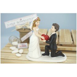 Centro Torta sposini con cuore