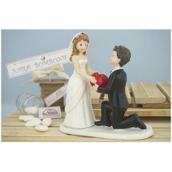 Centro Torta sposini con cuore