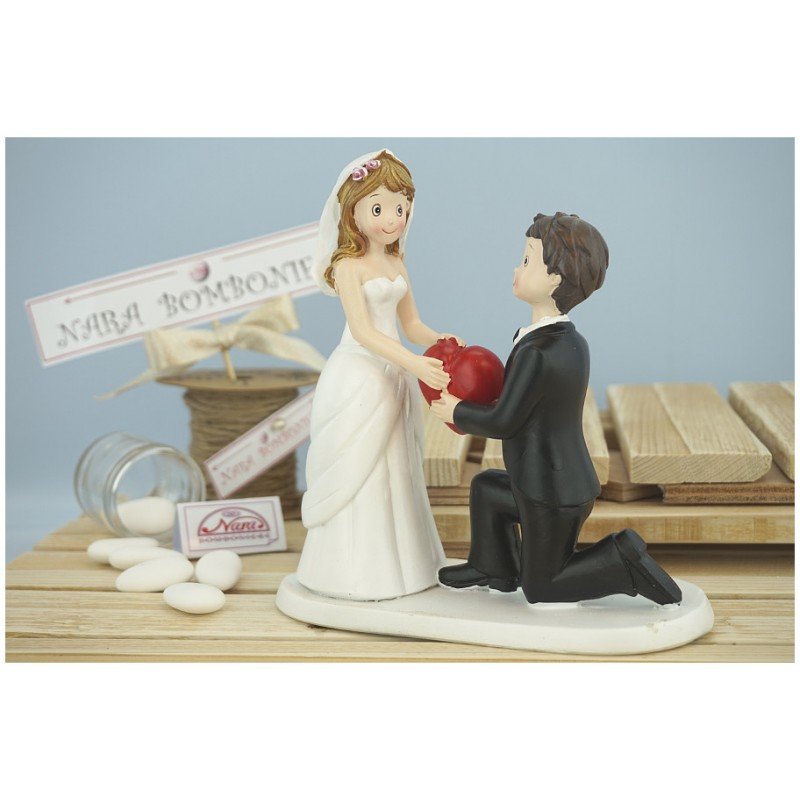 Centro Torta sposini con cuore