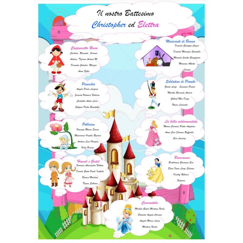 tableau mariage Castello