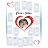 Tableau mariage cuore