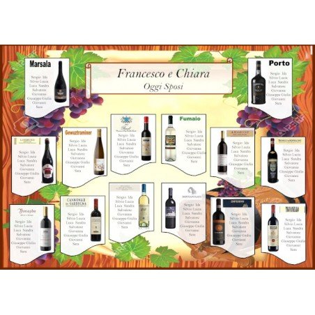 Tableau Marage tema Vino
