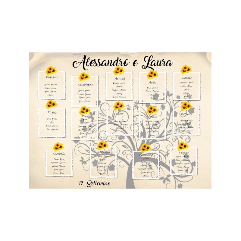 tableau Mariage Girasoli