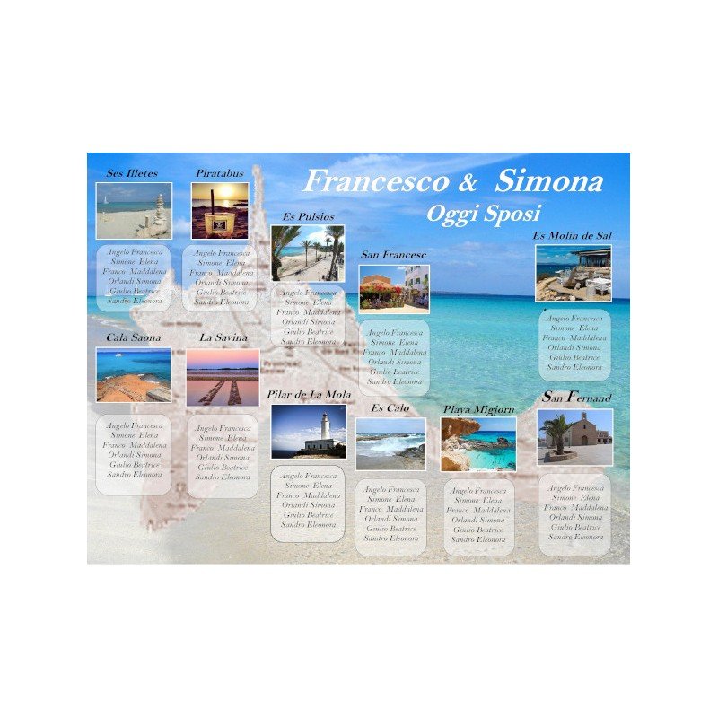 Tableau Mariage Formentera