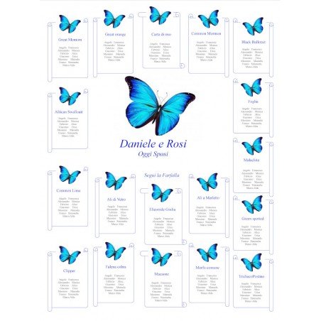 Tableau Mariage Farfalle
