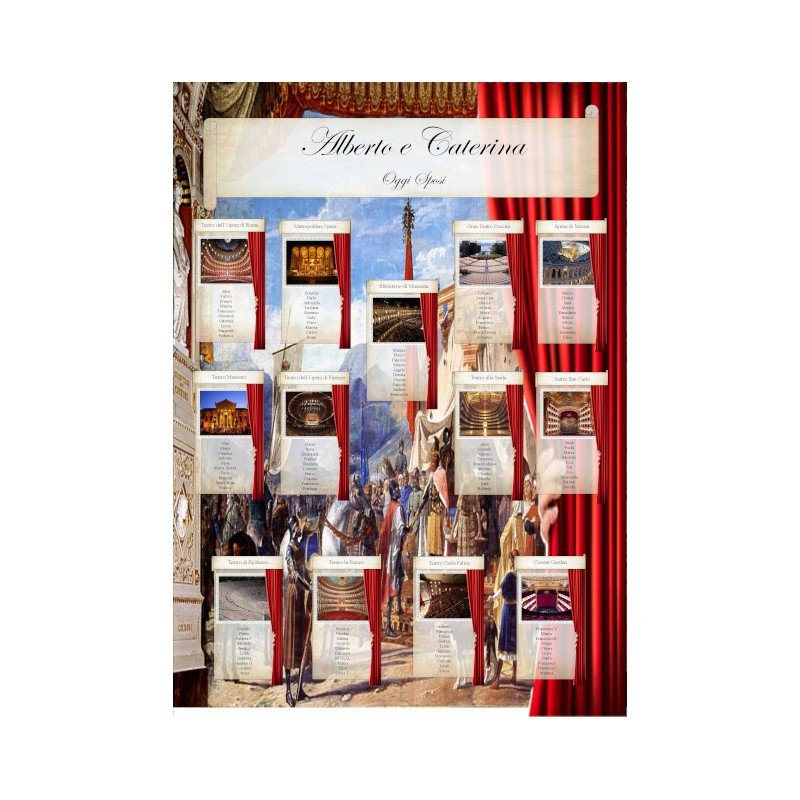 Tableau Mariage tema tearo