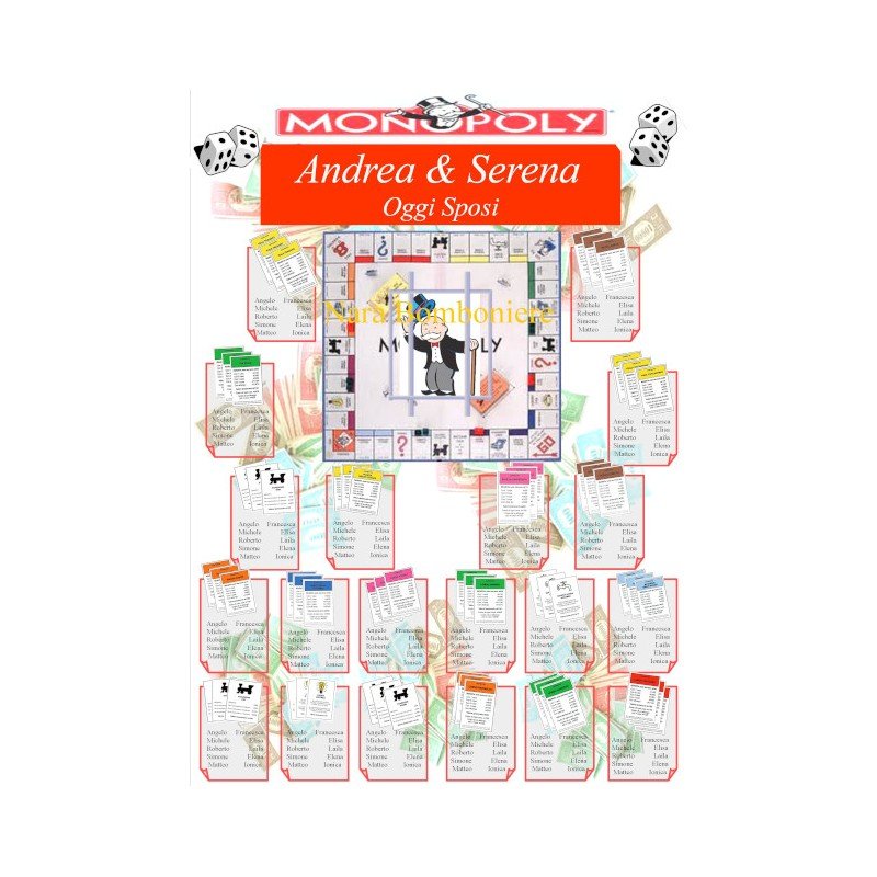 Tableau Mariage Tema Monopoli