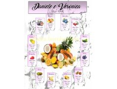 Tableau Mariage tema frutta