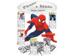 Tableau mariage tema cartoni animati uomo ragno