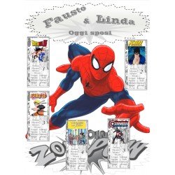 Tableau mariage tema cartoni animati uomo ragno