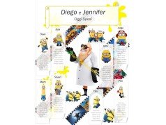 Tableau Mariage tema Minions