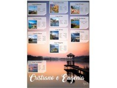 Tableau Mariage tema lago