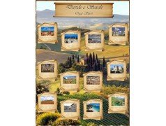 Tableau Mariage tema Toscana