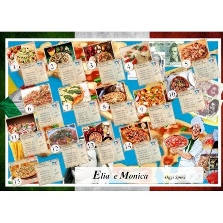 Tableau Mariage tema la Pizza