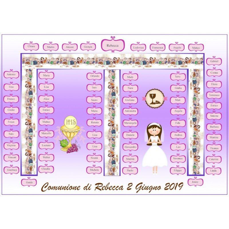 Tableau Mariage tavolo ferro di cavallo