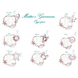 Tableau tema mare  stilizzato