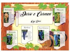 Tableau Mariage vino ed uva