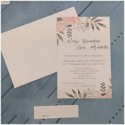 Partecipazione Matrimonio tema Natura