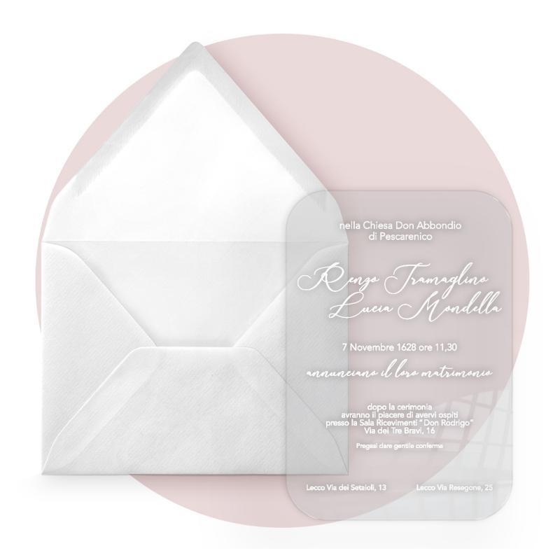 Partecipazioni di Nozze in Plexiglass
