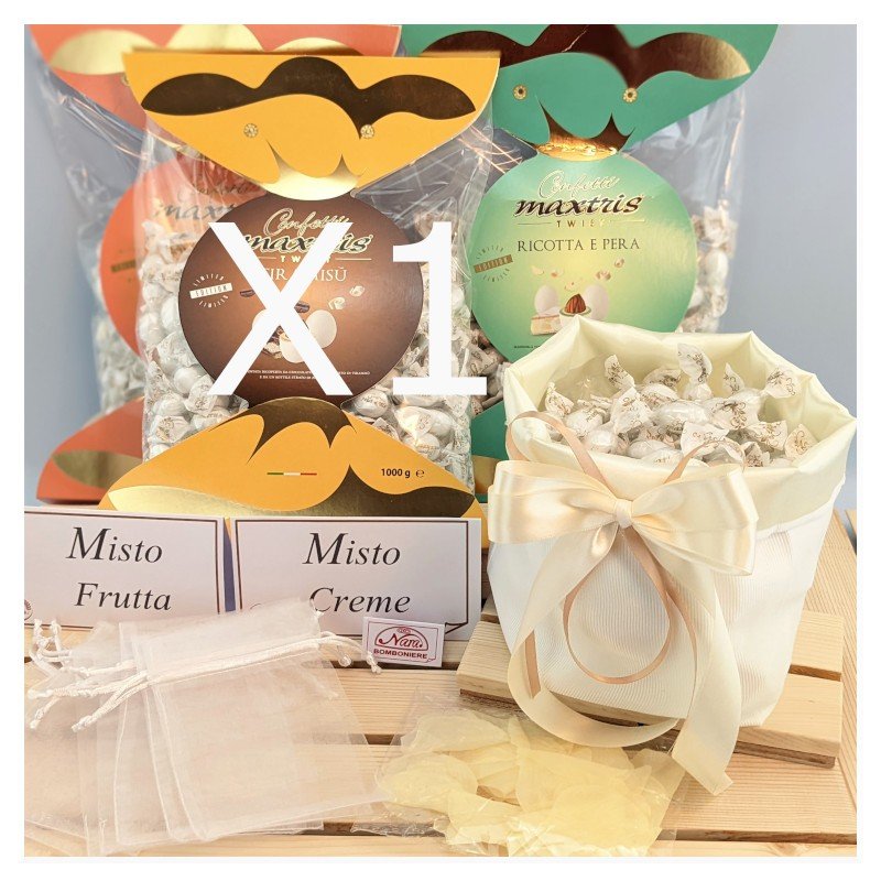 Confettata Matrimonio Kit confettata 10-15 Persone