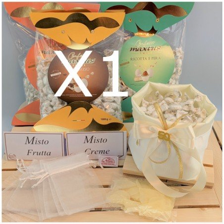 Kit confettata 10-15 Persone nozze d'oro