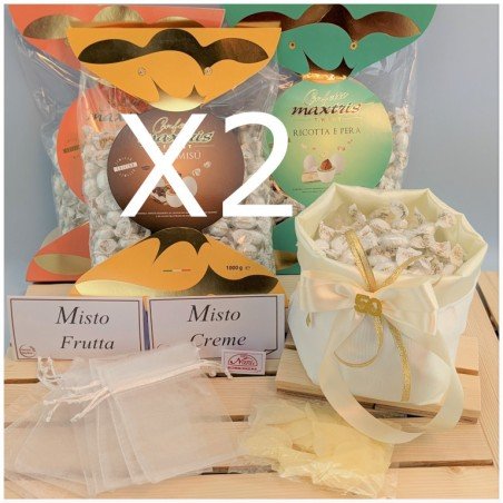 Kit confettata nozze d'oro da 20-25 Persone