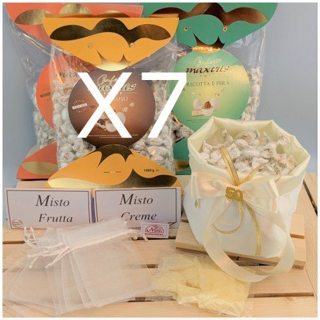 Kit confettata Nozze d'oro 100-120 Persone