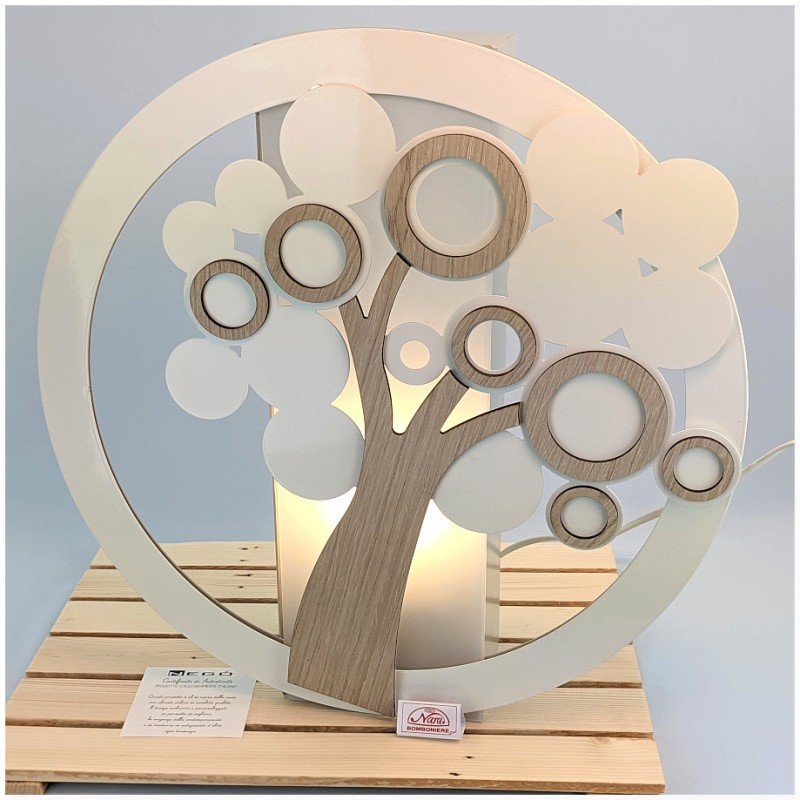 Bomboniera lampada albero della vita di design