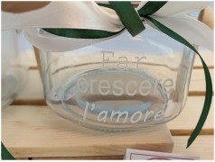 Barattolino in vetro dettaglio frase 2