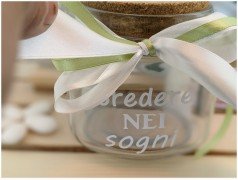 Barattolino in vetro dettaglio frase 1