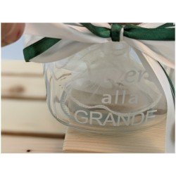 Barattolino in vetro dettaglio frase 3