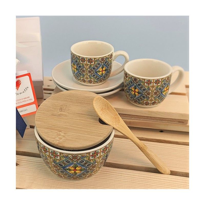 Set Tazzine da caffè e zuccheriera Cuorematto